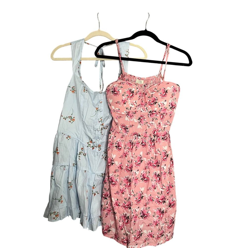 Jolie & Joy Dress and Wild Fable Romper floral Combo- size med/large